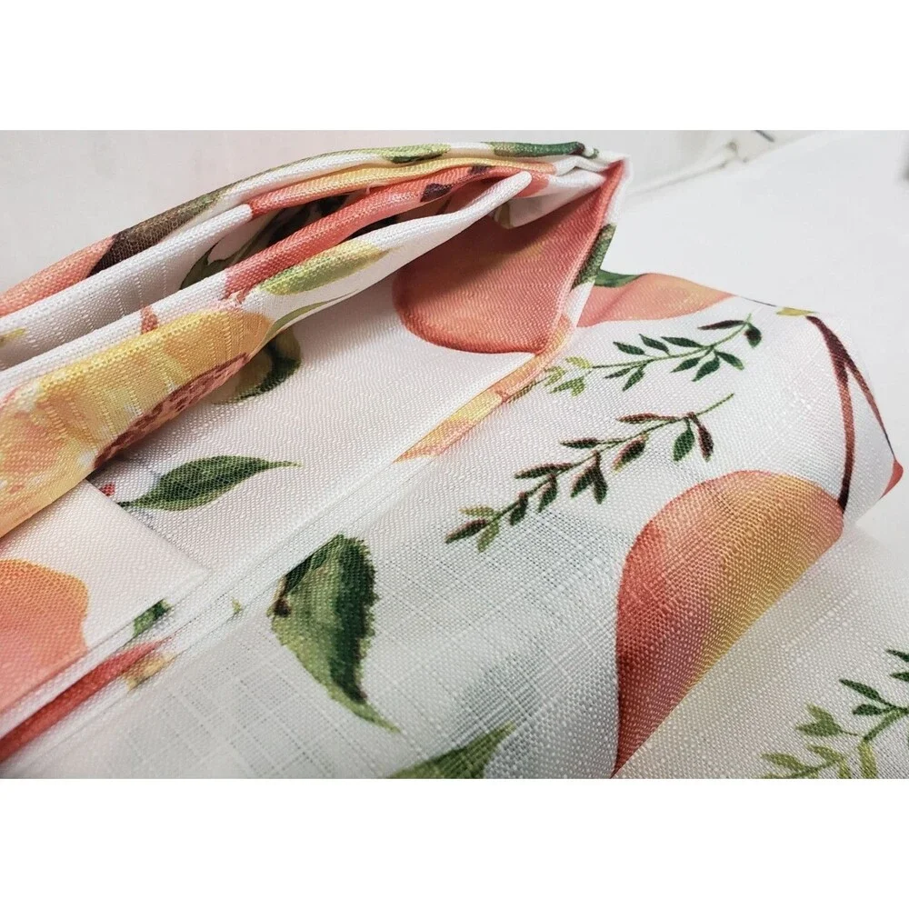 Textured Printed Fabric Tablecloth 60